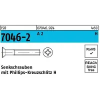 F. REYHER Nchfg. GmbH & Co. KG Senkschraube ISO 7046-2 m.Kreuzschlitz-PH M 6 x 120 -H A 2