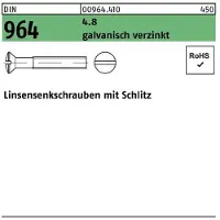 F. REYHER Nchfg. GmbH & Co. KG Linsensenkschraube DIN 964 Schlitz M 5 x 60 4.8 galvanisch verzinkt