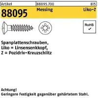 F. REYHER Nchfg. GmbH & Co. KG Spanplattenschraube R 88095 Liko m.Kreuzschlitz-PZ 4 x 25 -Z Messing