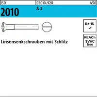 F. REYHER Nchfg. GmbH & Co. KG Linsensenkschraube ISO 2010 m.Schlitz M 6 x 30 A 2