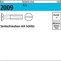 F. REYHER Nchfg. GmbH & Co. KG Senkschraube ISO 2009 m.Schlitz M 5 x 35 A 4