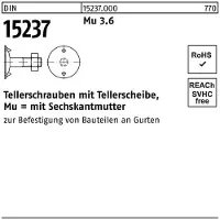 F. REYHER Nchfg. GmbH & Co. KG Tellerschraube DIN 15237 m.6-kantmutter M 8 x 40 3.6