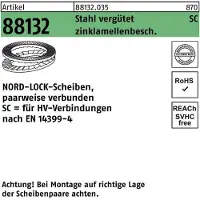 NORD-LOCK Scheibe f.HV geklebt NL 27 SC (28,4 x 49,5 x 5,8) Ü S 25 Stk