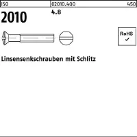 F. REYHER Nchfg. GmbH & Co. KG Linsensenkschraube ISO 2010 m.Schlitz M 4 x 12 4.8