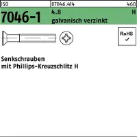 F. REYHER Nchfg. GmbH & Co. KG Senkschraube ISO 7046-1 m.Kreuzschlitz-PH M 5 x 40 -H 4.8 galvanisch verzinkt