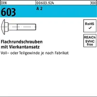 F. REYHER Nchfg. GmbH & Co. KG Flachrundschraube DIN 603 m.Vierkantansatz M 8 x 65 A 2