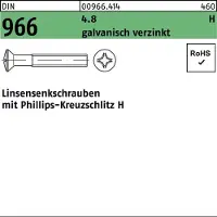F. REYHER Nchfg. GmbH & Co. KG Linsensenkschraube DIN 966 m.Kreuzschlitz PH M 4 x 45 -H 4.8 galvanisch verzinkt