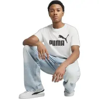 Puma Herren T-Shirt ESS No. 1 Logo Tee 682532-02 S - White - S