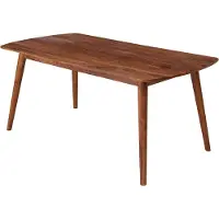 Wohnling Esszimmertisch WL5.572 Holz 120x77x60 cm Sheesham Massivholz Tisch Designer Küchentisch Holz Massiver Holztisch Rustikal Speisetisch