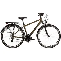 KROSS Trekkingrad "Trekkingrad Trans 1.0 28" khaki" 21 Gang Shimano ALTUS M310 Schaltwerk Kettenschaltung