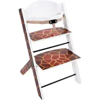 Treppy Hochstuhl Tiger 2042 mitwachsend, ergonomisch, aus massivem Buchenholz, 80 cm hoch