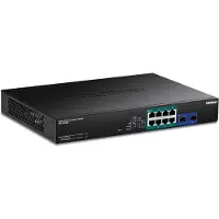 Trendnet TPE-1020SB - Version v1.0R - Switch - Smart - 8 x Gigabit Ethernet + 2 x Gigabit SFP - an Rack montierbar