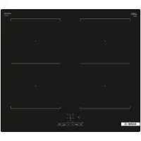 Bosch Serie 4 PVQ611BB6E, Schwarz, Integriert, 60 cm, Zonen-Induktionskochfeld, Glaskeramik, 4 Zone(n)