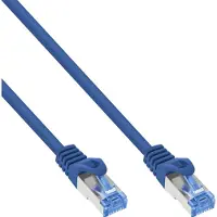 InLine B-72633B, 0,3 m, Cat6a, S/FTP (S-STP), RJ-45, RJ-45, Blau