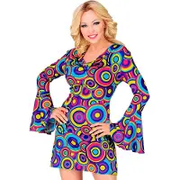 Widmann THE 70s GROOVY STYLE - blue bubbles (Kleid), XS