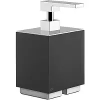 Gessi Rettangolo Accessoires Seifenspender Standversion, Behälter schwarz, 20838