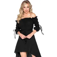Leg avenue Schwarzes Gaze-Kleid
