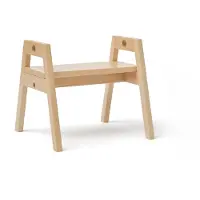 Kids Concept - SAGA Blonde Hocker - Natur - 30x30x32 cm