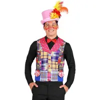 Thetru Flickenweste Clown - Kostüm Zubehör für Fasching