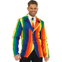 Leg avenue Blazer + Krawatte Regenbogen S