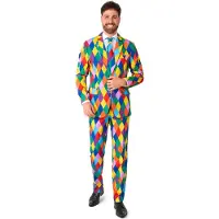Suitmeister Harleclown Partyanzug