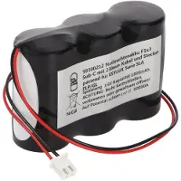 AccuCell Notleuchtenakku NiMH 3,6V 1800mAh F1x3 Sub-C mit 230mm Kabel und Stecker passend für ESYLUX Serie SLA FLP/GL