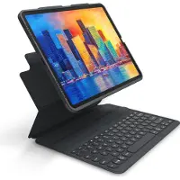 Zagg Pro Keys, Deutsch, Apple, Apple iPad Pro (3rd, 4th and 5th gen.), Schwarz, 32,8 cm (12.9"), Schockresistent, Staubresistent, Kratzresistent