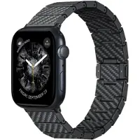 Pitaka Gliederarmband aus echtem Carbon Black