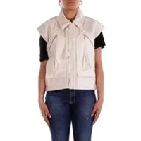 Pinko Weste Gerard Gilet 105237 A2M8 Écru Regular Fit