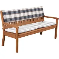 Doppler Bankauflage Rückenteil 3-er 100 % Polyester grau