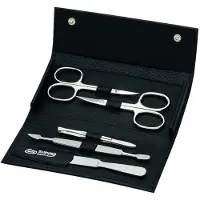 Erbe , Druckknopf-Etui Lollipop, vernickelt 1 St Set