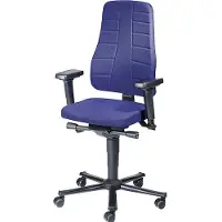 BIMOS Drehstuhl All-in-One 9640, mit Gleiter, Kunstlederpolster, schwarz