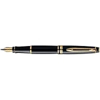 Waterman Expert, Schwarz, Blau, Edelstahl, Medium, Beidhändig, Box