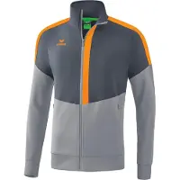 Erima Squad Worker Jacke M slate grey/monument grey/new orange