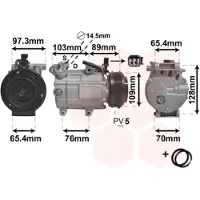 VAN WEZEL Kompressor, Klimaanlage *** IR PLUS *** 1800K391