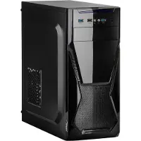 Akyga AK13BK, Micro Tower, PC, Schwarz, ATX, Flex-ATX, micro ATX, Mini-ITX, Acrylnitril-Butadien-Styrol (ABS), Galvanisiertes Stahl, Heimbüro