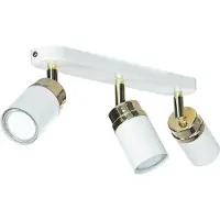 Licht-Erlebnisse Deckenspot Weiß Gold 3-flammig GU10 Metall Modern Deckenstrahler