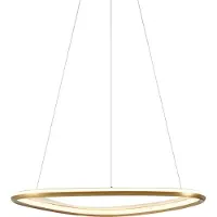 QAZQA Design-Hängeleuchte Gold 3-Stufen-Dimmbar - Organico