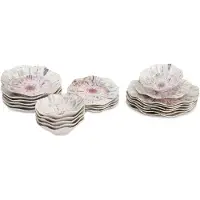 Hermia Concept , GBSNES24Y41001159, Essservices, Tafelservice (24 Teile), Mehrfarbig, Porzellan, 25 x 25 x 2 cm
