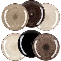 MamboCat 6er Set Essteller flach Grey 27cm - 24326886