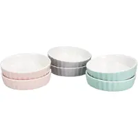 MamboCat 6er Set Crème Brûlée-Förmchen Emilia rosa türkis grau Schälchen