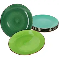 MamboCat 6er Set Essteller flach Green