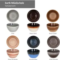 MamboCat 6er Set Müslischale 14cm Earth - 24301885