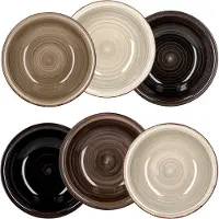 MamboCat 6er Set Suppenteller Grey 21,5cm
