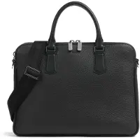 BOSS Schmale Aktentasche aus italienischem Leder mit Logo-Prägung Grösse ONESI