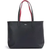 Lacoste Schultertasche Shopper Anna Zipped Shopping Bag Abimes Petunia dunkelblau