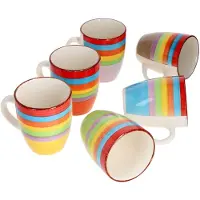 MamboCat 6er Set Kaffeebecher Ibiza Rainbow Summer - 24326544