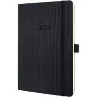 Sigel Wochenagenda Conceptum Liniert, 2026, Schwarz, 13.5 x 21 cm