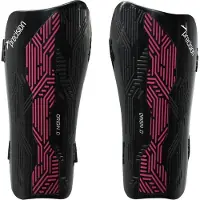 Precision Schienbeinschoner Fußball Origin.0 Strap schwarz-rosa medium