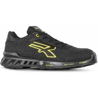 U Power Frank s ESD, Unisex, Erwachsener, Sicherheits-Sneakers, Schwarz, Gelb, Schnürverschluss, Nylon